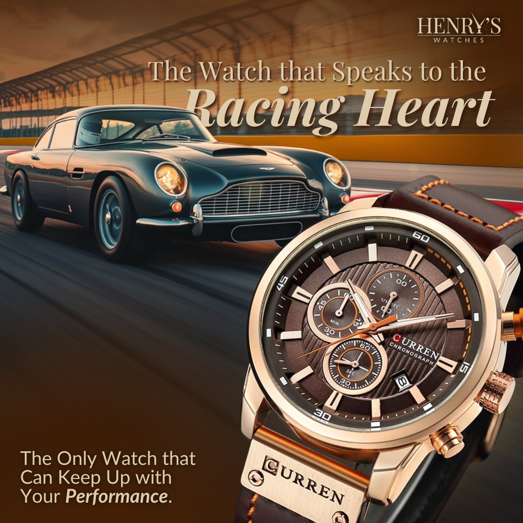 Harry Melbourne® - Elegant Quartz Watch with Leather Band