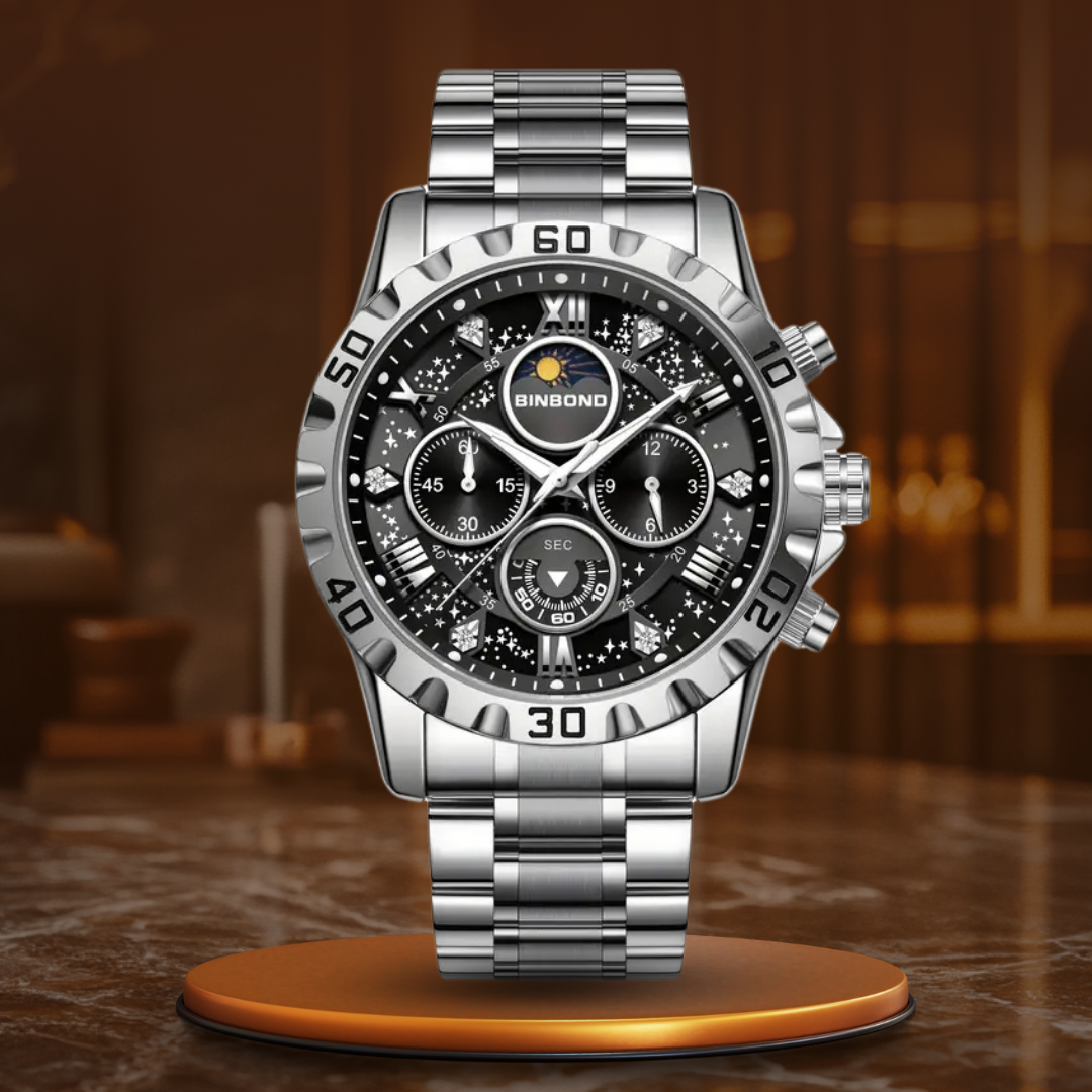 Gregory® - Chronograph watch with metal band