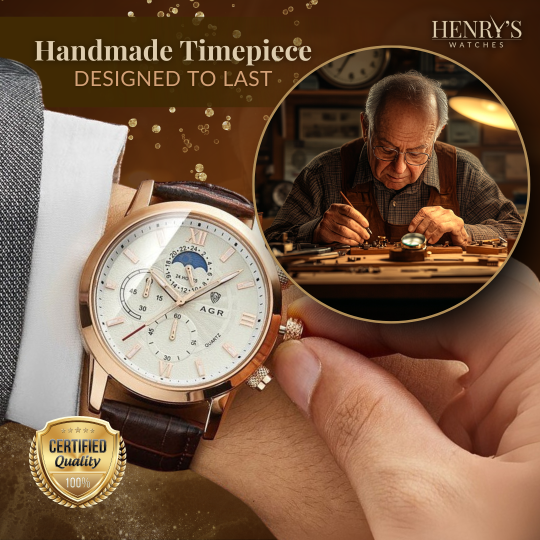 Luxury Leather Quartz Watch