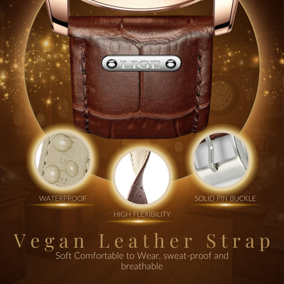 Premium Leather Band Chronograph Watch