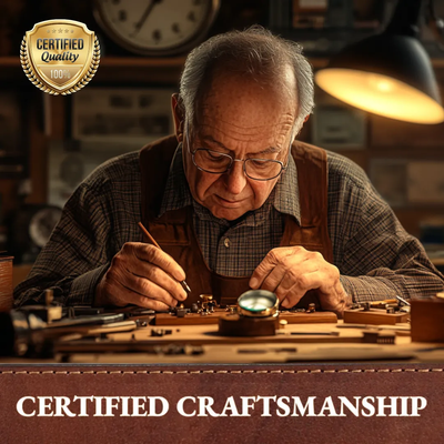 Sleek Leather Band Luxury Watch