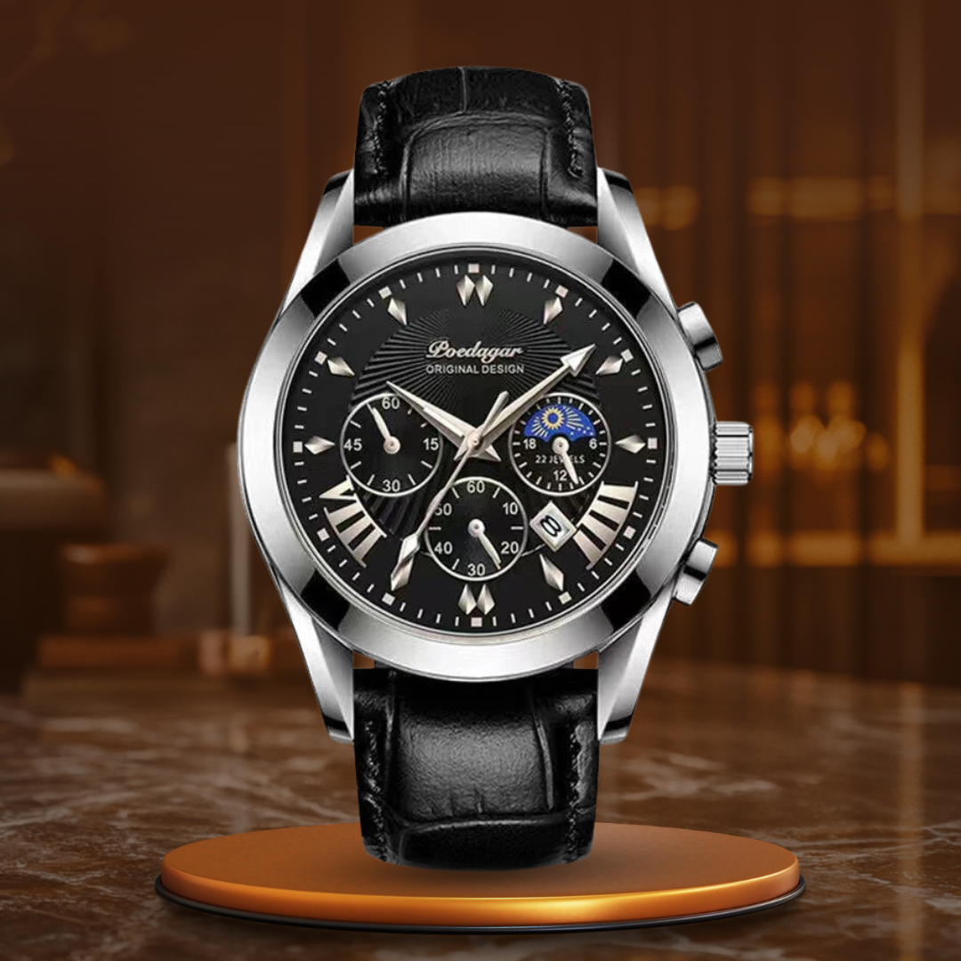 Elegant Leather Strap Luxury Watch™