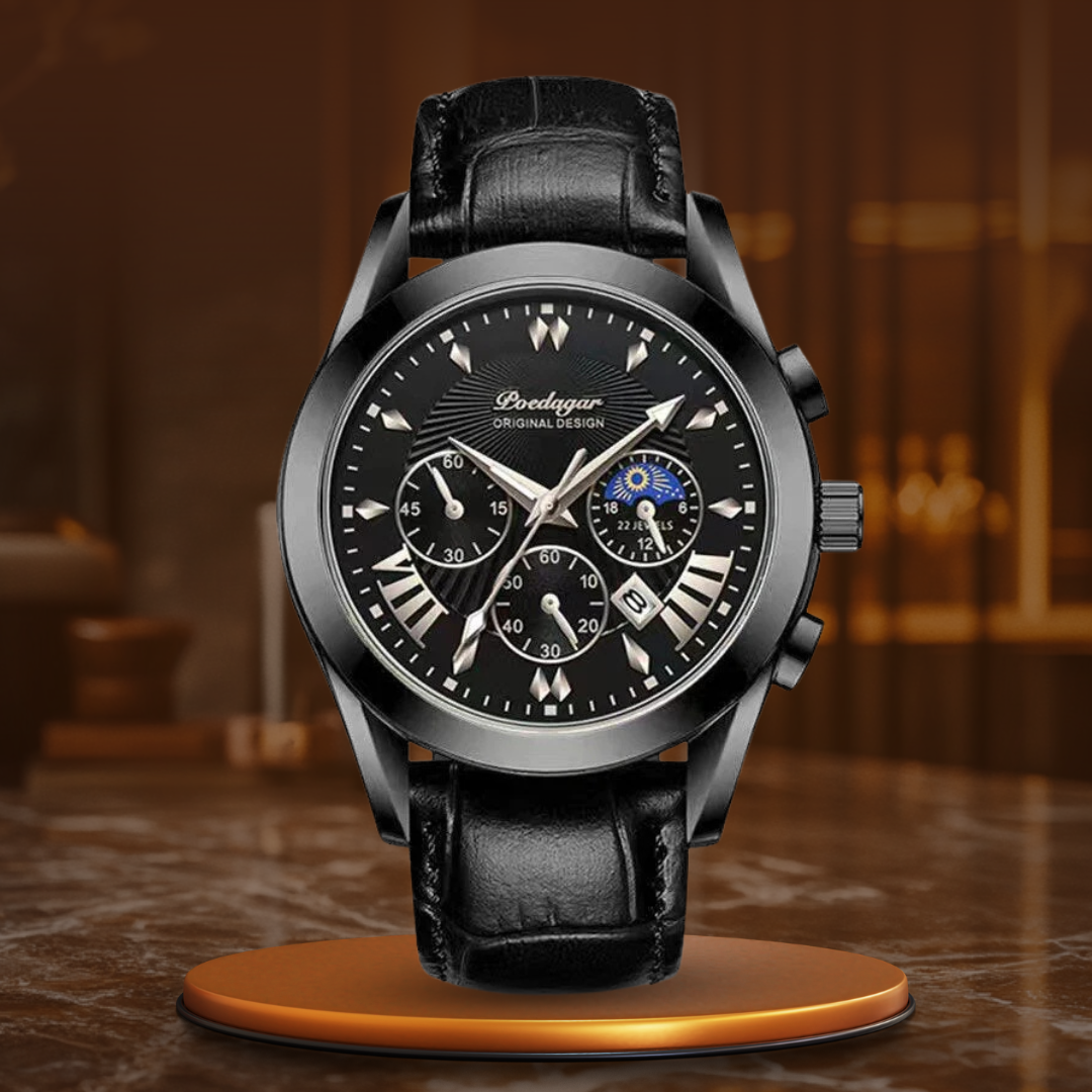 Harry Melbourne® - Elegant Leather Strap Watch