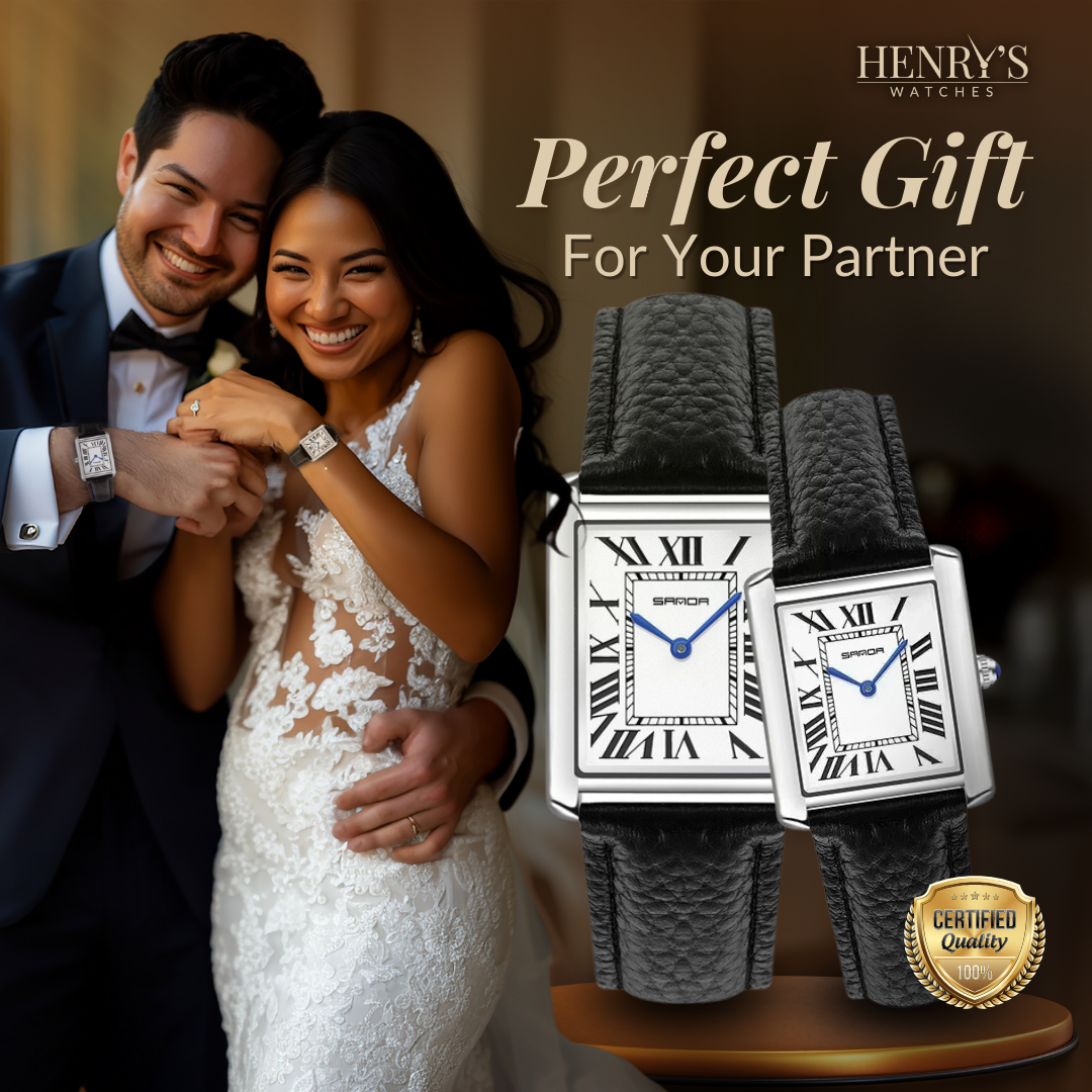 Stylish Square Dial Watches for Couples