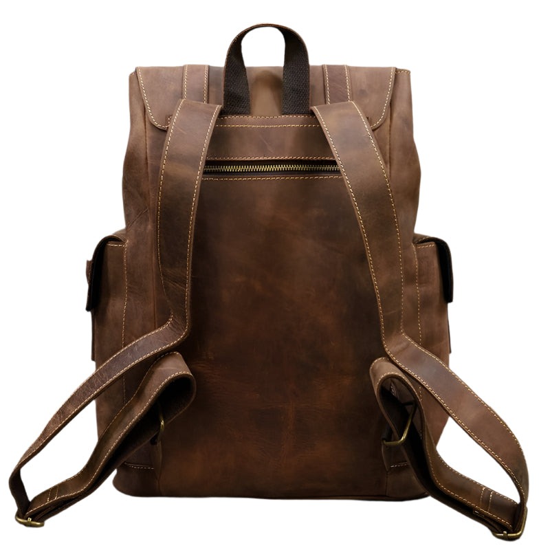 Backpack Large Capacity Leather Bag