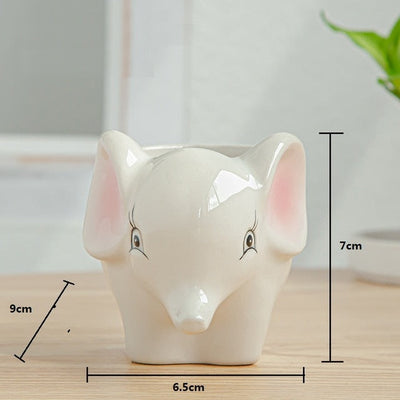 Vinthentic 6pcs Animal Flower Pots