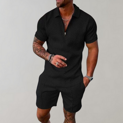 Avencea - Men's Summer Set with Polo Shirt and Shorts