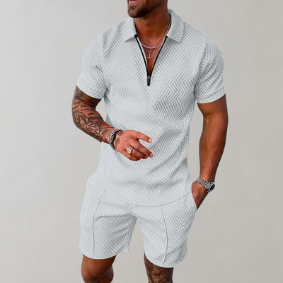 Avencea - Men's Summer Set with Polo Shirt and Shorts