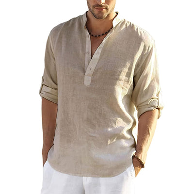 Avencea - Cotton-Linen Summer Shirt for Men