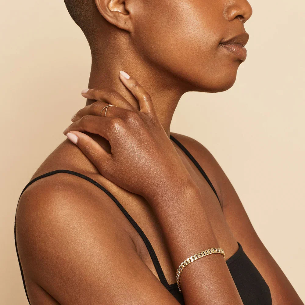 Estate Cuban Bracelet - Gold 16k