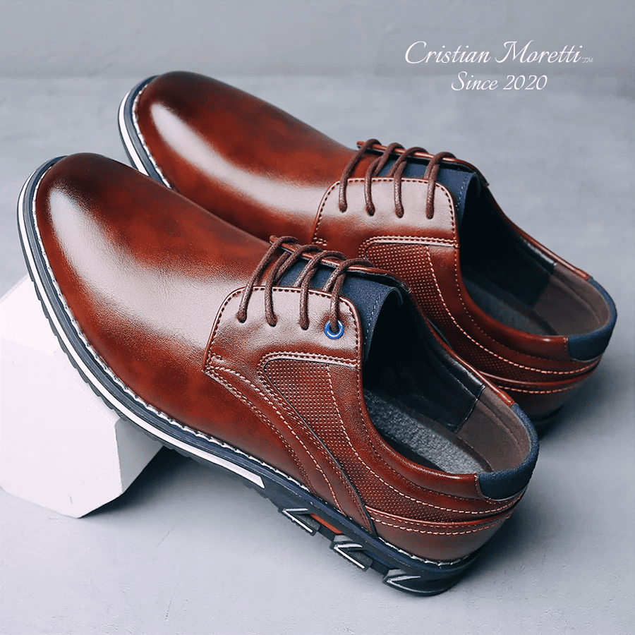 Giovanni™ Business Casual Leather Shoes - by Cristian Moretti®