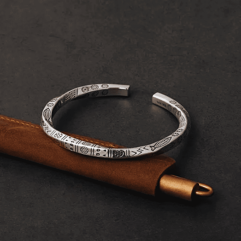 Nordic Sterling Silver Bracelet by Cristian Moretti®