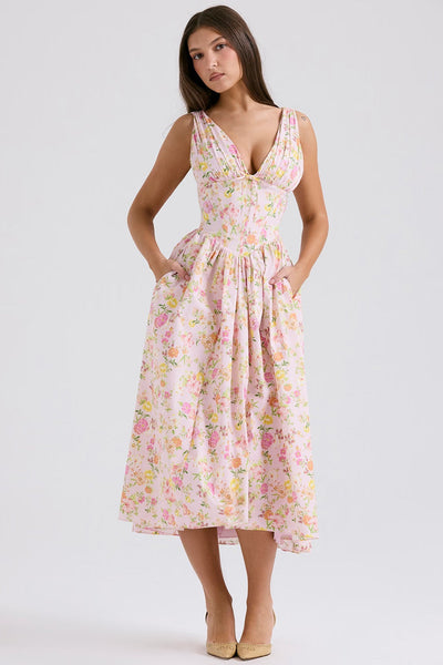 Aeliana | Elegant Flattering Summer Dress