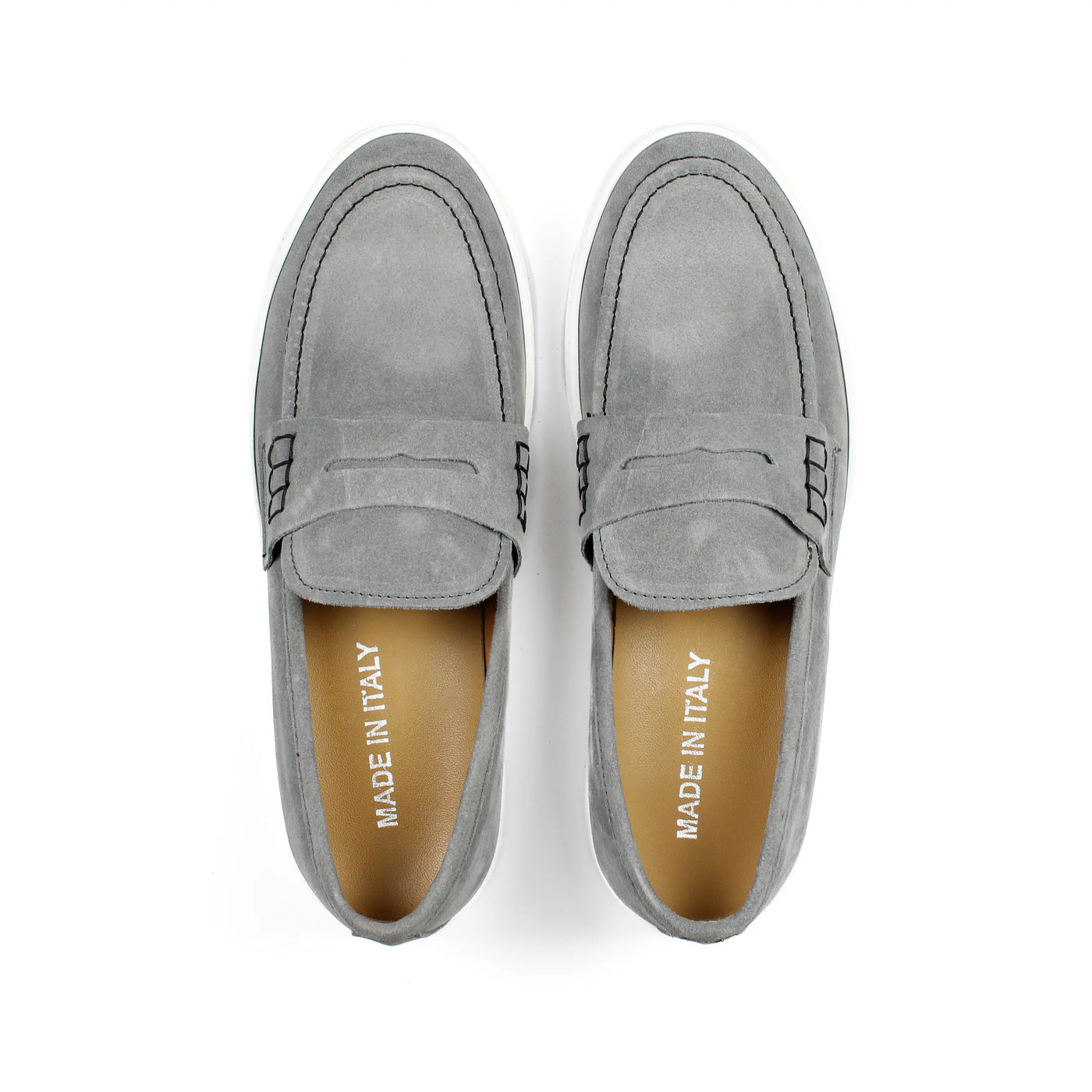 Mocassini Capri in Camoscio Grigio