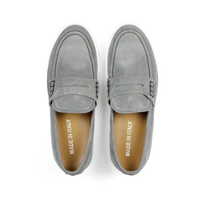 Mocassini Capri in Camoscio Grigio