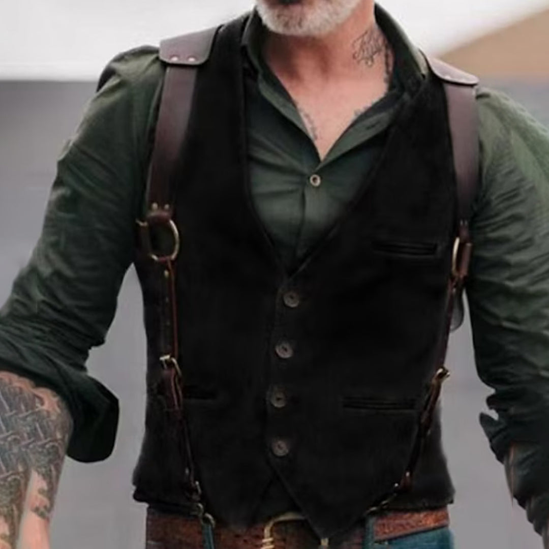 Avencea - Leather Gilet for Men