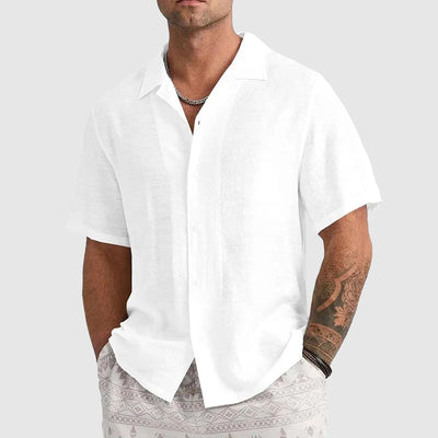 Jasper Thorne Linen Lounge Shirt