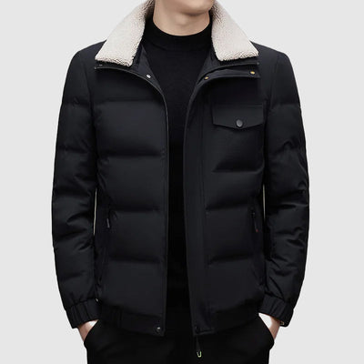 Valentino Nero – Quilted Bomber Jacket