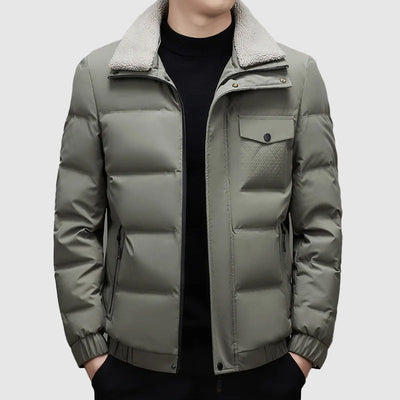 Valentino Nero – Quilted Bomber Jacket