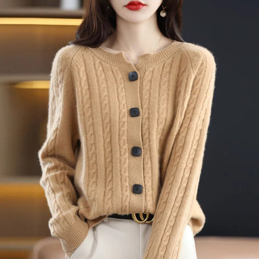 Lily | Women’s Cozy Button-Up Relaxed Fit Winter Cardigan