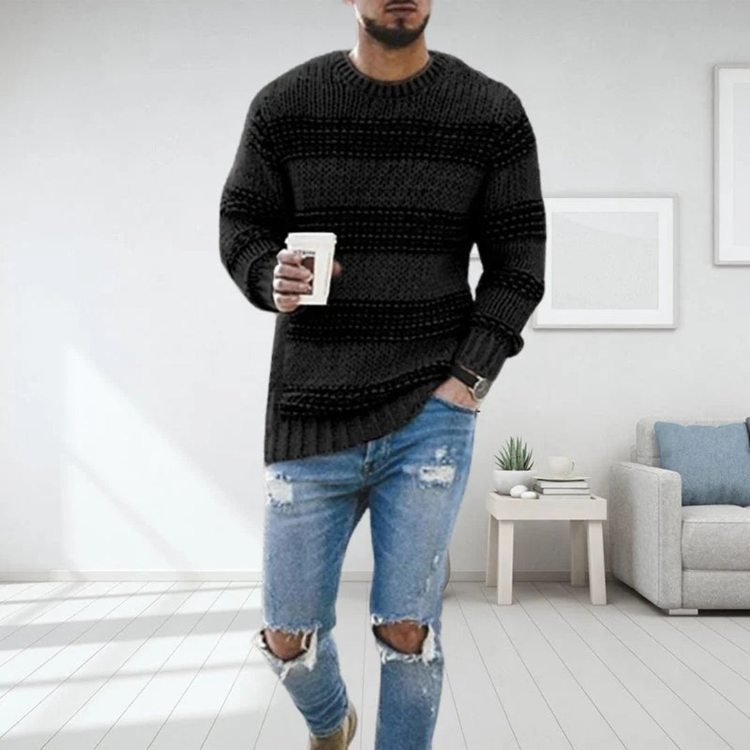 Avencea - Men's Thick Knitted Norwegian Sweater with Optimal Warmth and Style