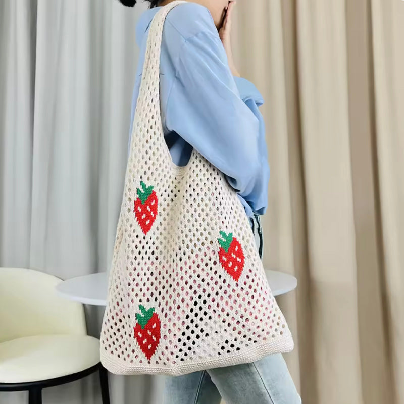 "La Frutta" Crochet Shopper Bag