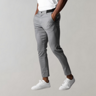 Avencea - Men's Chino Pants in Black, Gray, Khaki, and Blue