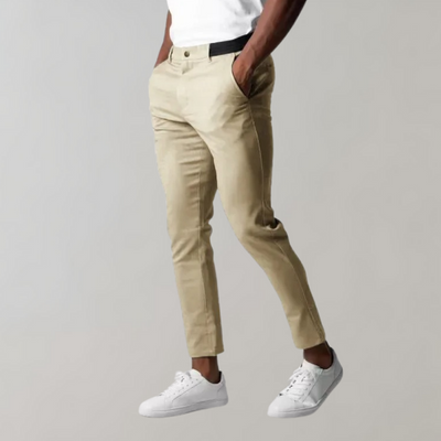 Avencea - Men's Chino Pants in Black, Gray, Khaki, and Blue