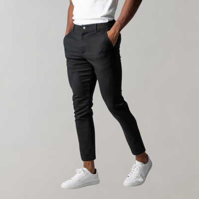 Avencea - Men's Chino Pants in Black, Gray, Khaki, and Blue