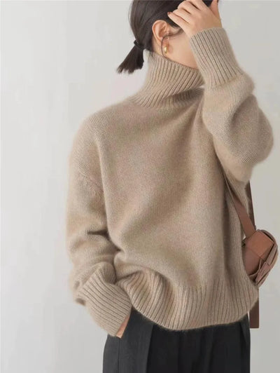 Hazel™ | High Neck Cashmere Sweater