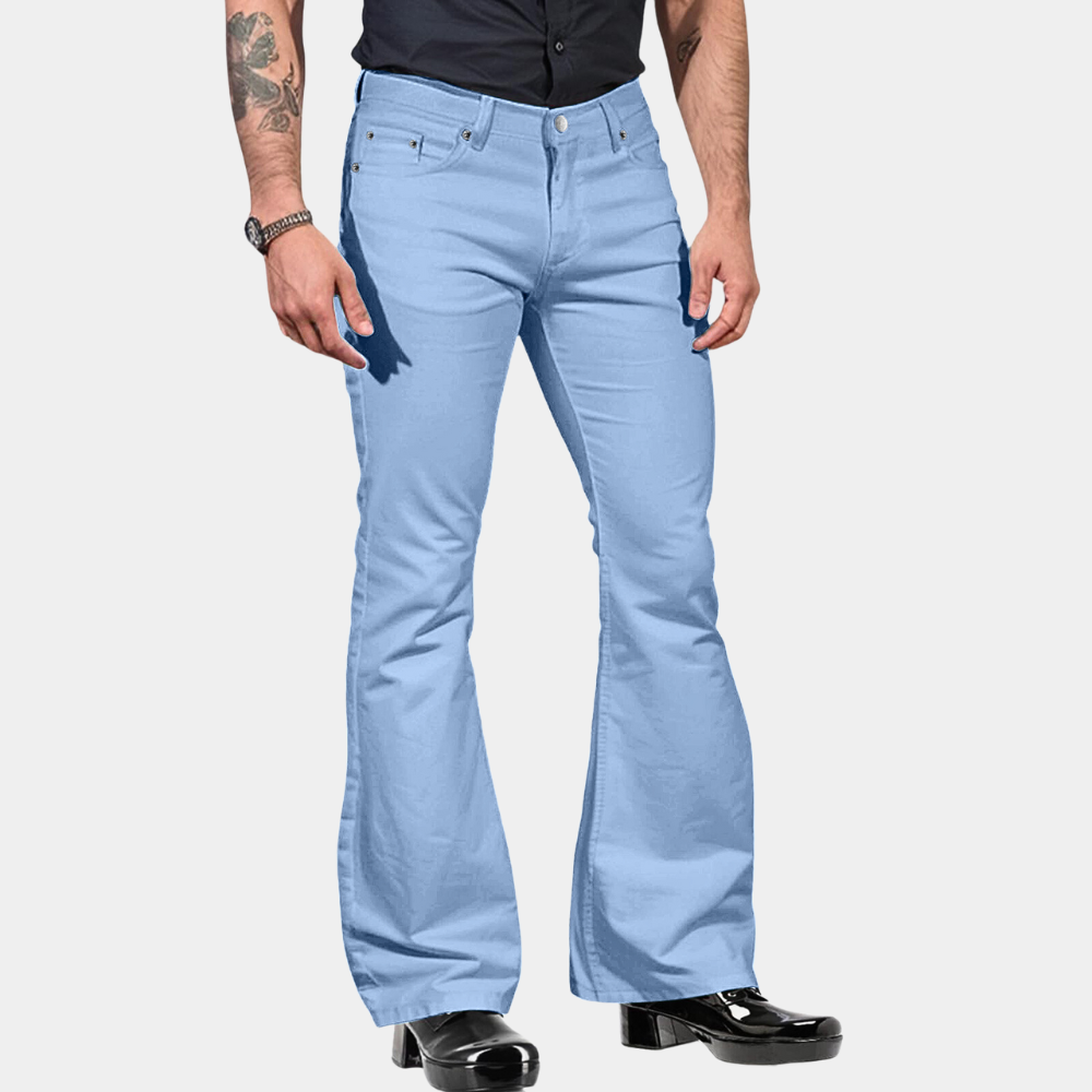 Avencea - Retro Flare Pants for Men