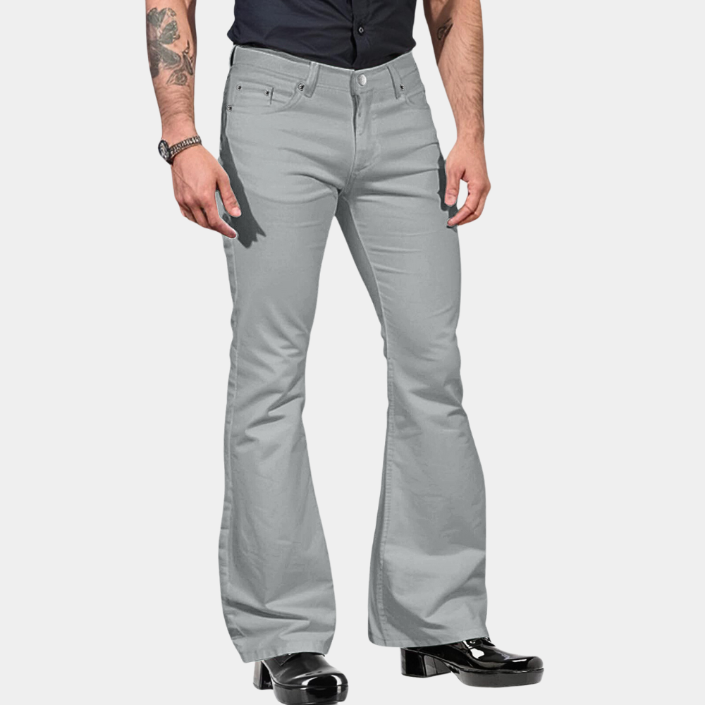 Avencea - Retro Flare Pants for Men