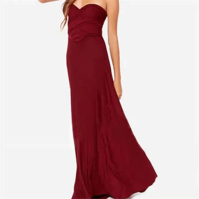 Lacie - Stylish Infinity Bridesmaid Floor-Length Dress