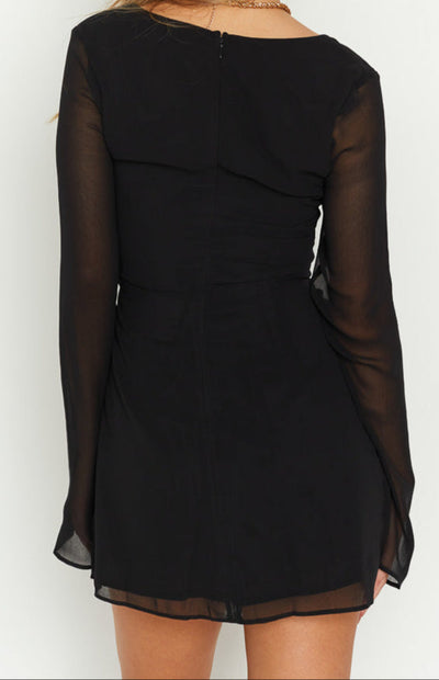 Dakota | Women’s Modern Long Sleeve Fitted Mini Dress