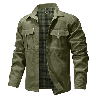 Lumberjack Flannel Lined Shirt Jacket for Men