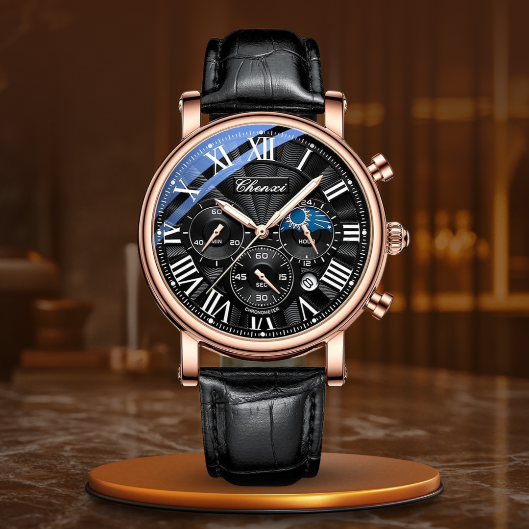 Harry Melbourne® - Luxurious Leather Quartz Watch