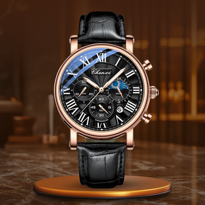 Luxury Leather Strap Quartz Watch™