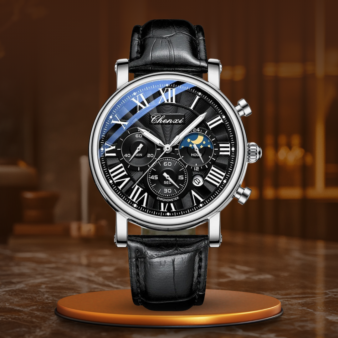 Luxury Leather Strap Quartz Watch™