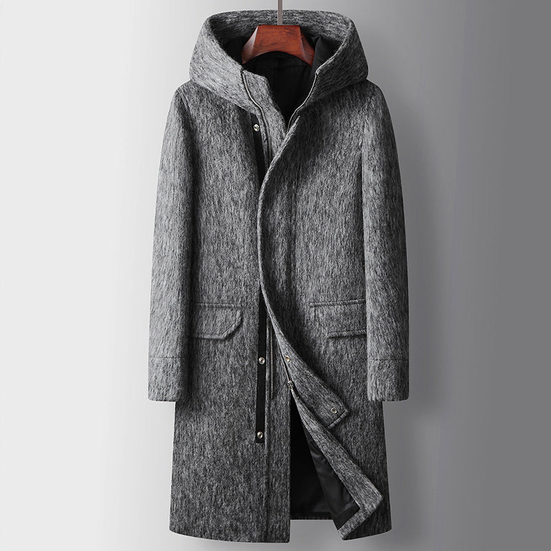 Vespero Lungo – Hooded Wool Overcoat