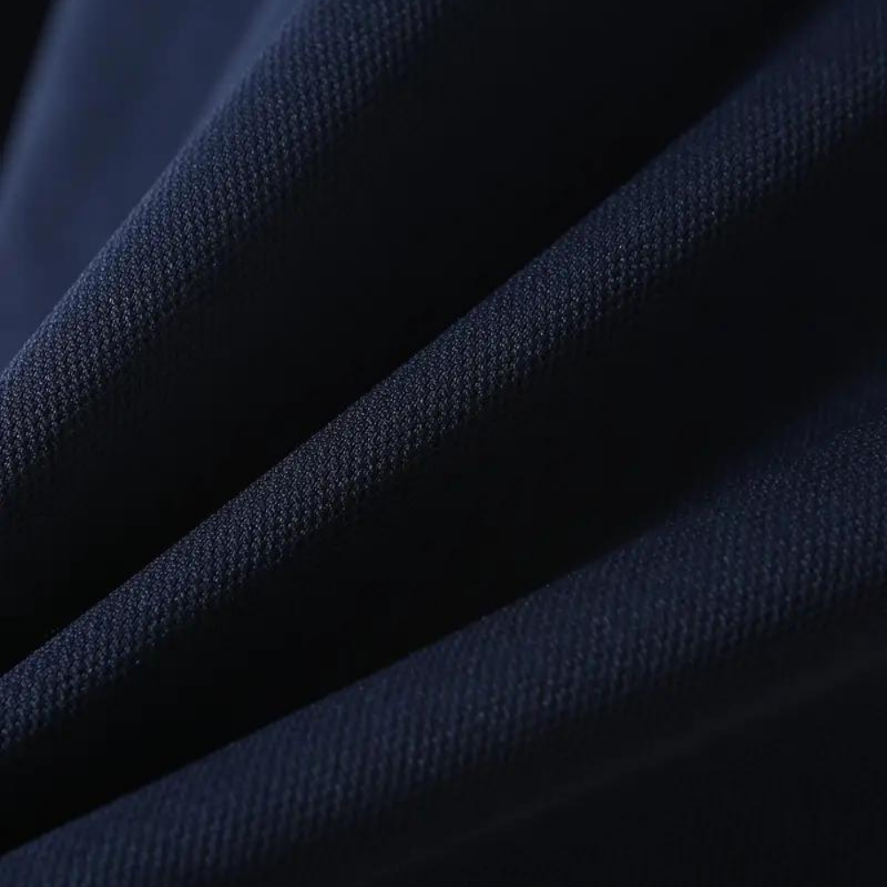 Avencea - Long Sleeve Polo Shirt with Collar