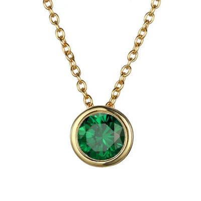 Lunaria Gemmara Birthstone Necklace | Gold 18k