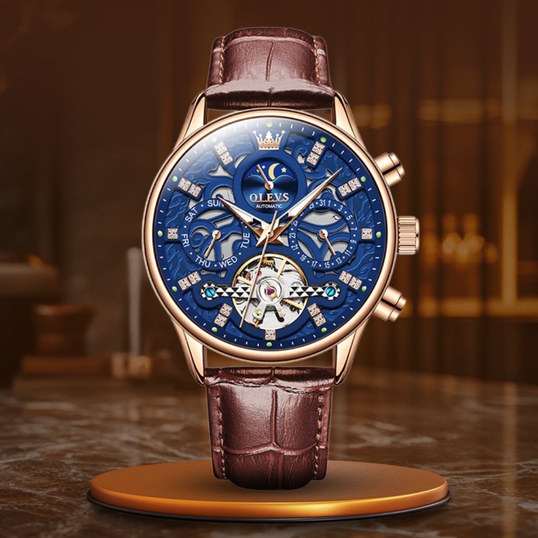 Harry Melbourne® - Mechanical Automatic Watch with Leather Strap