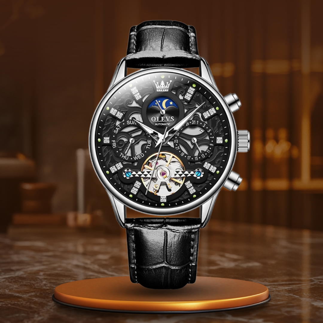 Harry Melbourne® - Mechanical Automatic Watch with Leather Strap