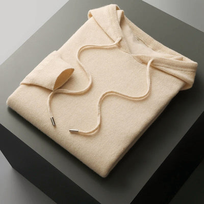 Merino Wool Winter Hoodie for Men