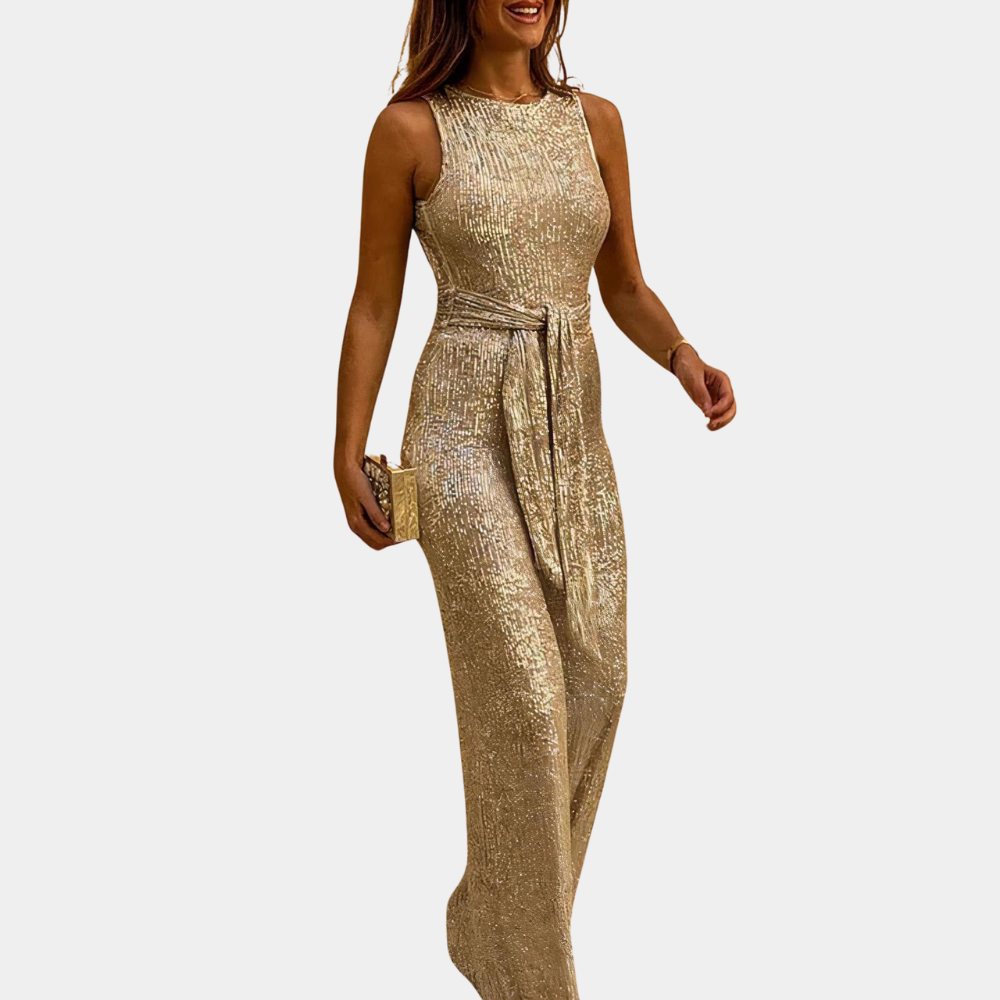 Avencea - Elegant glitter jumpsuit for women