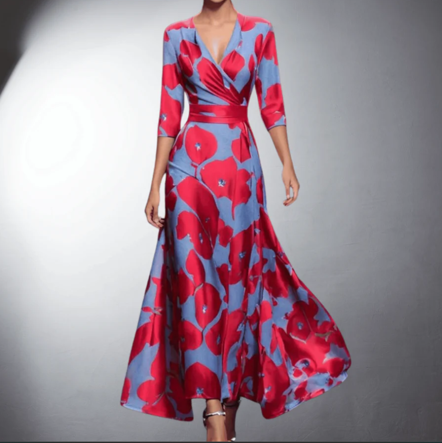 ChatGPT said: SYLVIA | ELEGANT POPPY MAXI DRESS