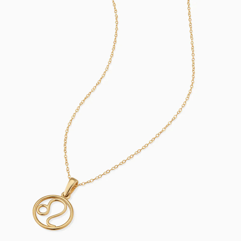 Zodiac sign necklace | White Gold 18k