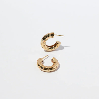 Cosmic Hoop Earrings | Gold 16k
