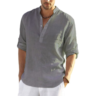 Avencea - Cotton-Linen Summer Shirt for Men
