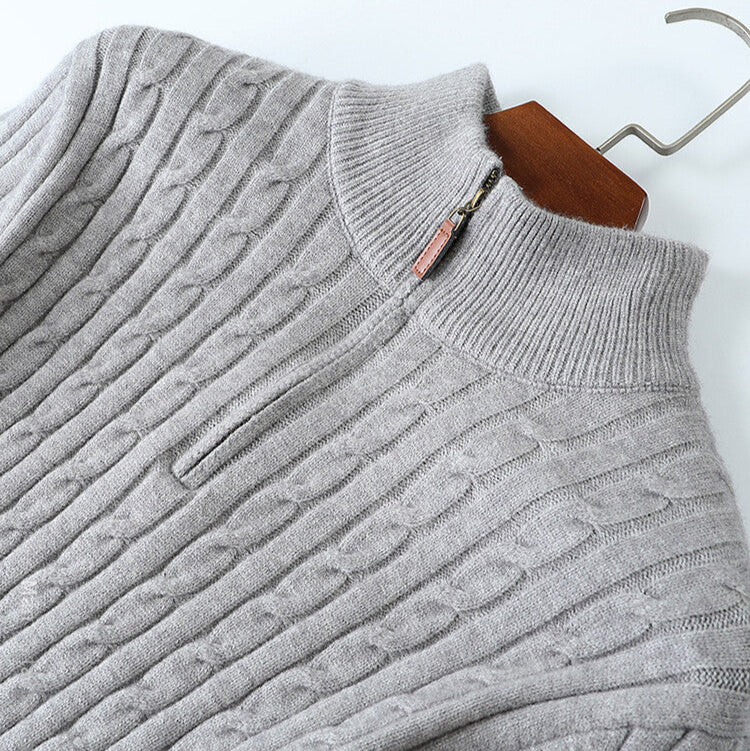 Shepard Wool Zip-Up Sweater